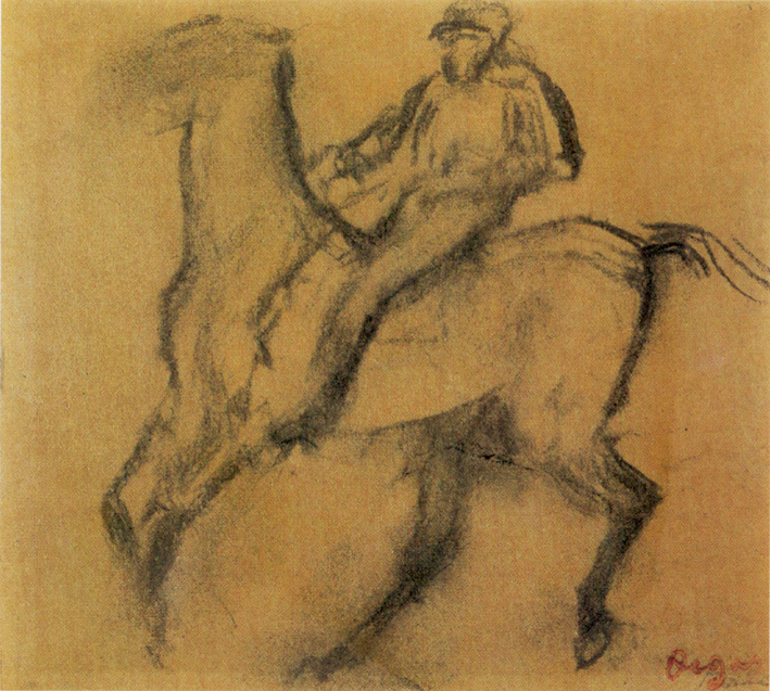 Edgar_Degas_-_'Jockey_on_Horse',_charcoal_on_paper,